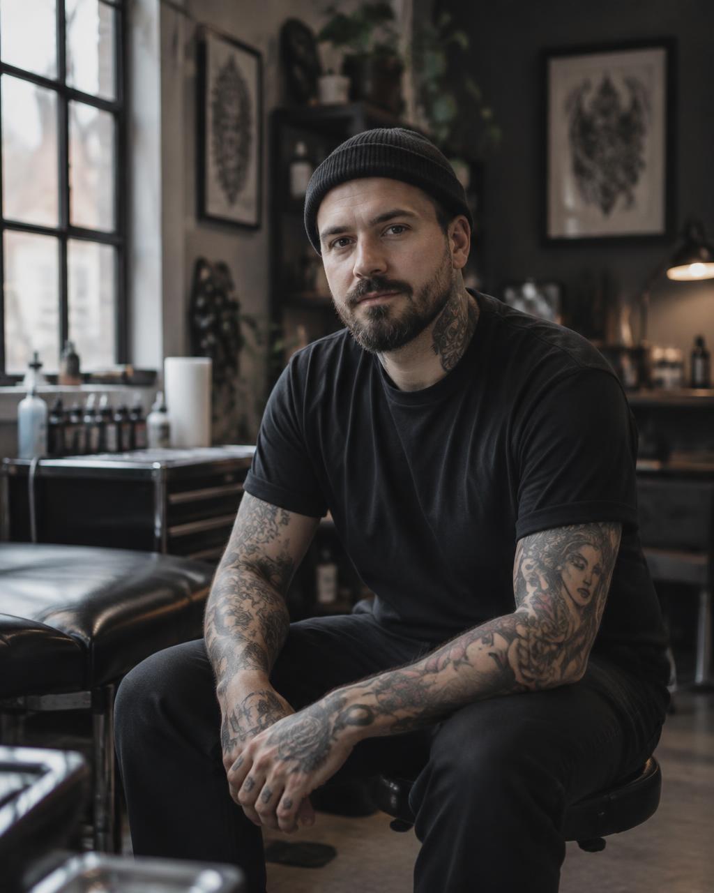 Trent, tattoo artist